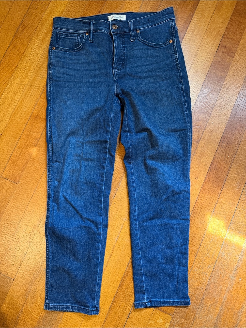 Madewell Dark Blue Stovepipe Women's Jeans